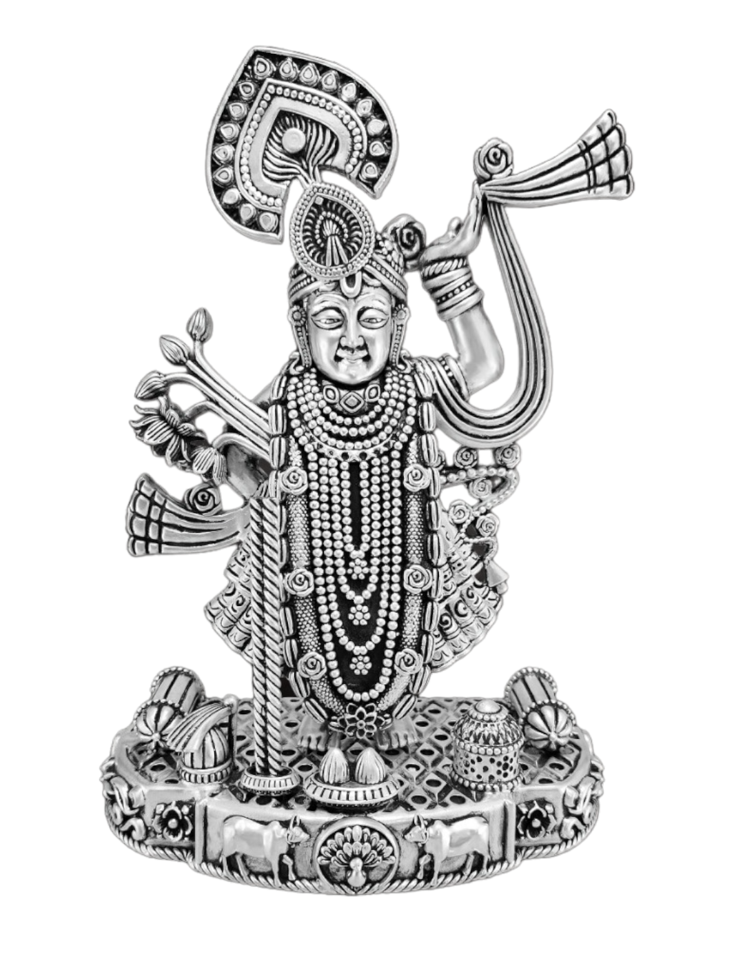 Pure Silver Shree Nathji Idol - PSA Jewels
