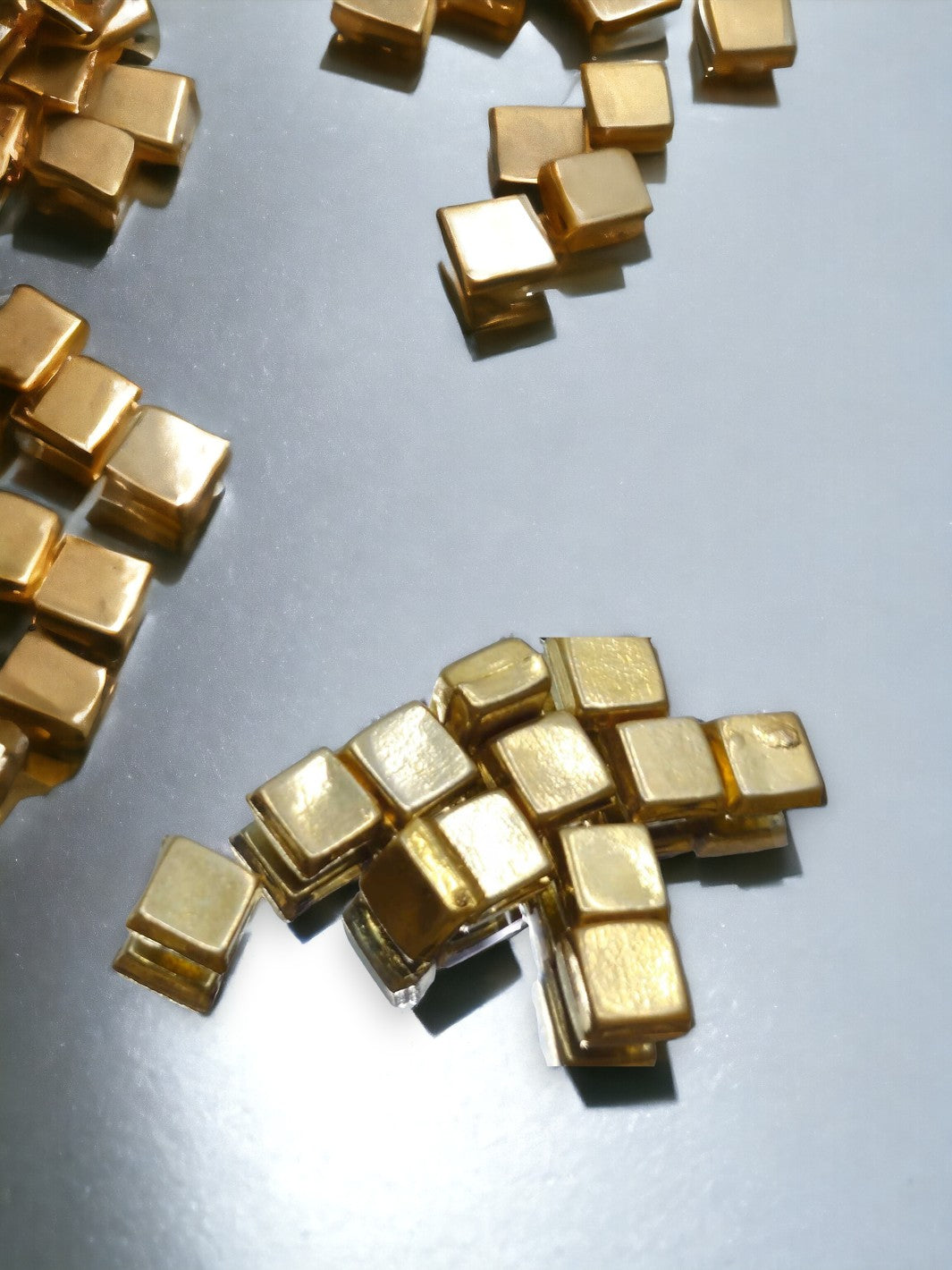 Silver Golden Color Naivedyam / Silver Golden Color Coconut Cubes(10 pieces) - PSA Jewels