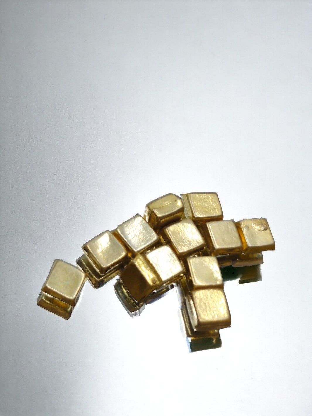 Silver Golden Color Naivedyam / Silver Golden Color Coconut Cubes(10 pieces) - PSA Jewels