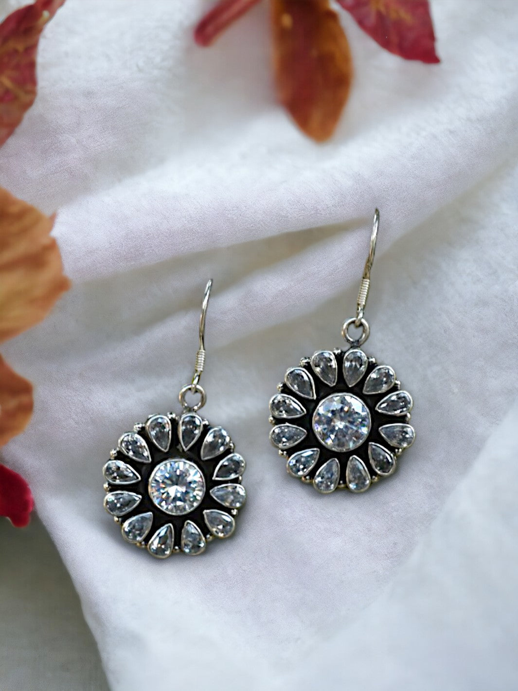 Silver Floral Earring - PSA Jewels