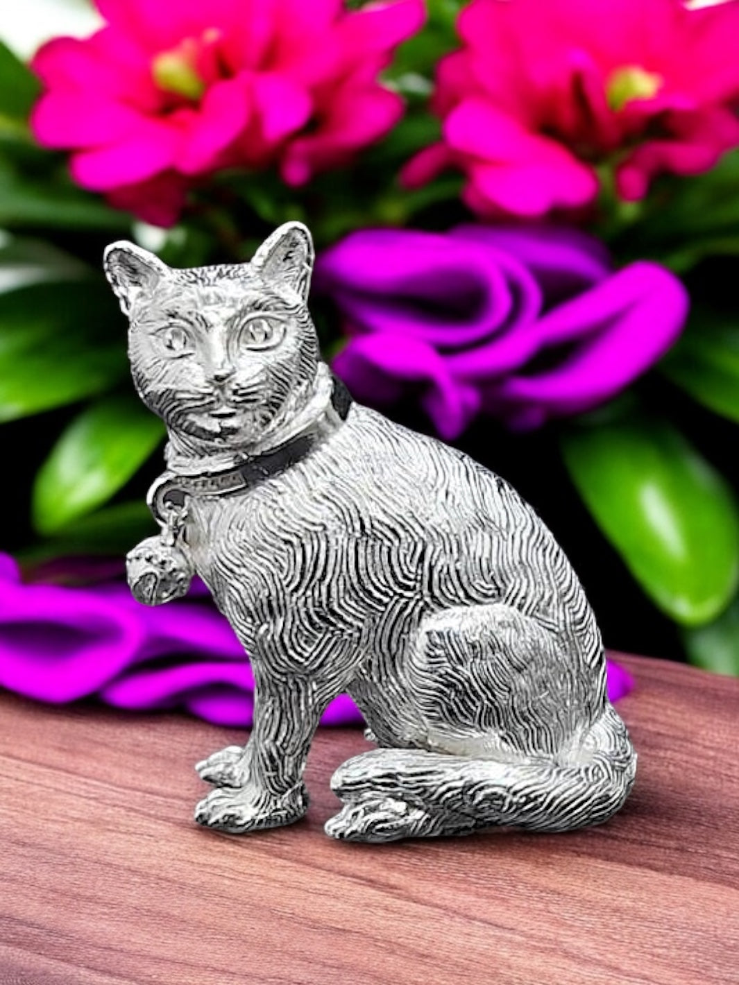 Pure Silver Cat Idol