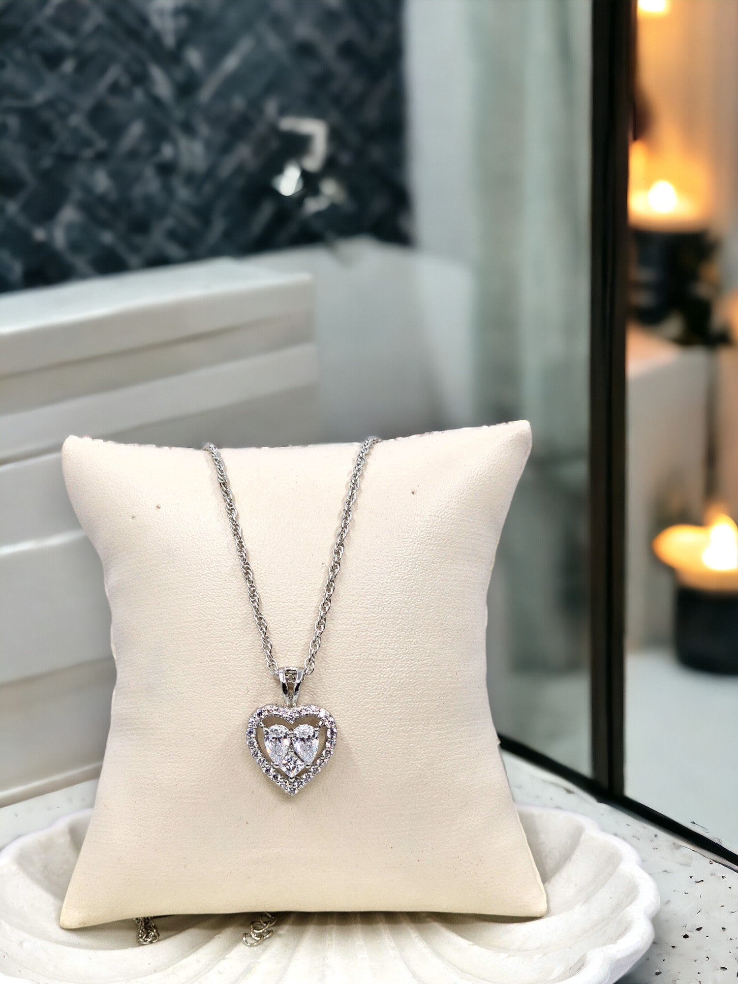 Heart Shaped Pendant Set - PSA Jewels