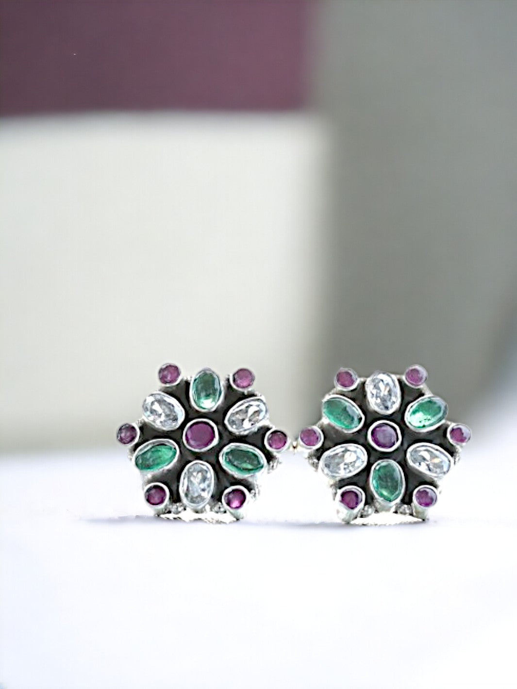 Multi Colorful Floral Earring - PSA Jewels