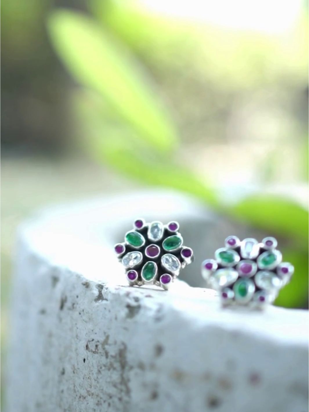 Multi Colorful Floral Earring - PSA Jewels