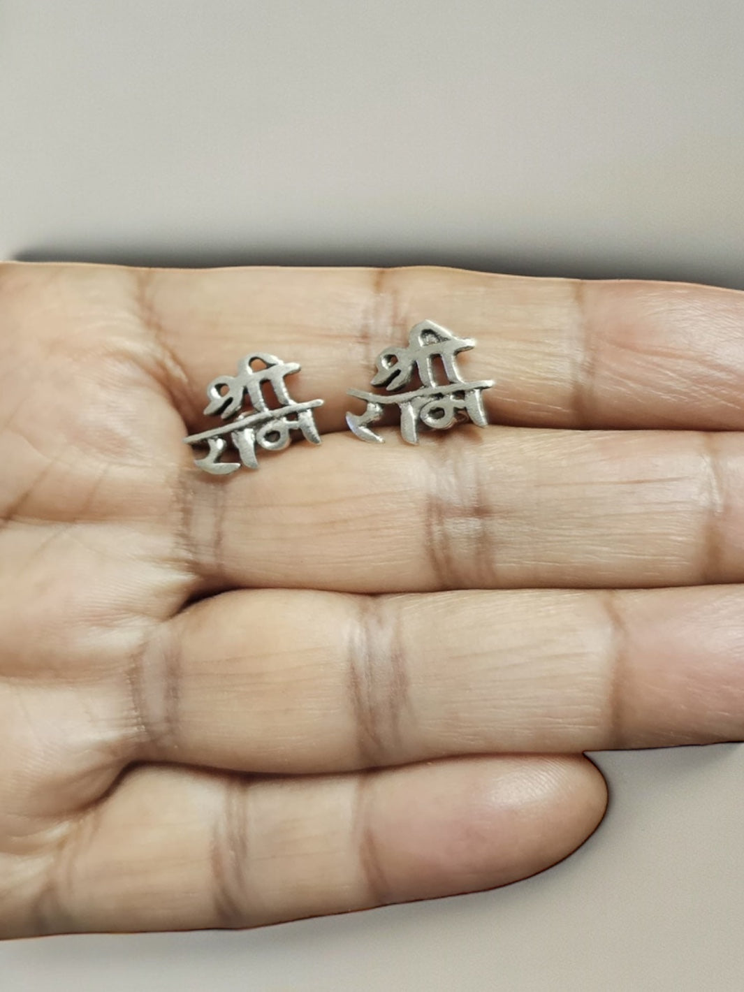 Shree Ram Silver Earring - PSA Jewels