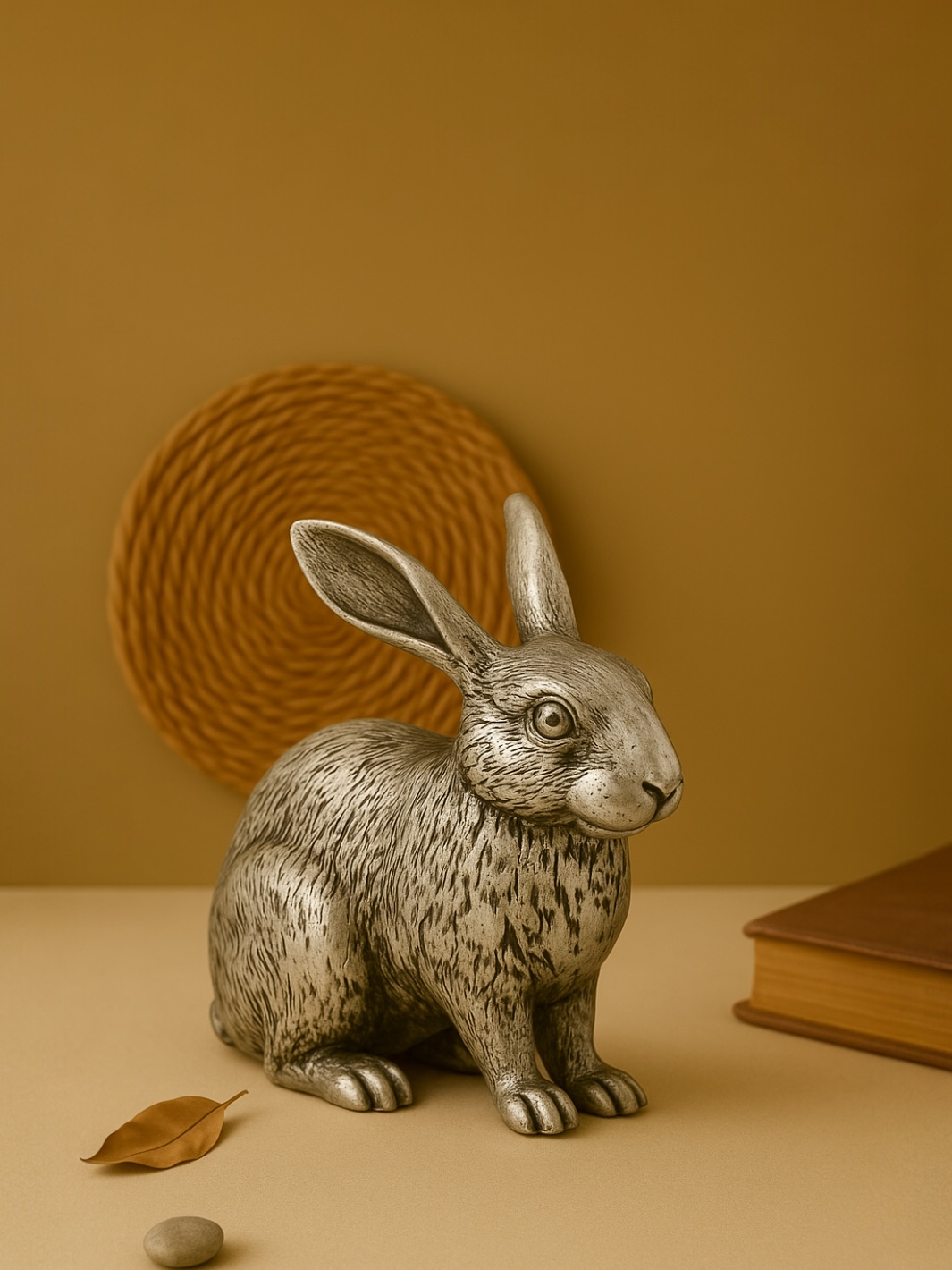 Pure Silver Rabbit Idol