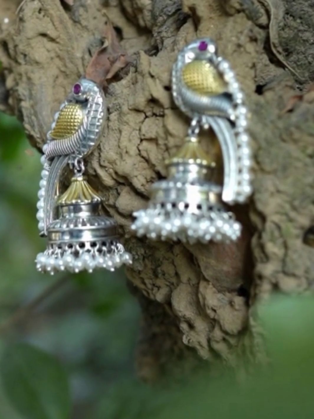 Silver Parrot Earring - PSA Jewels