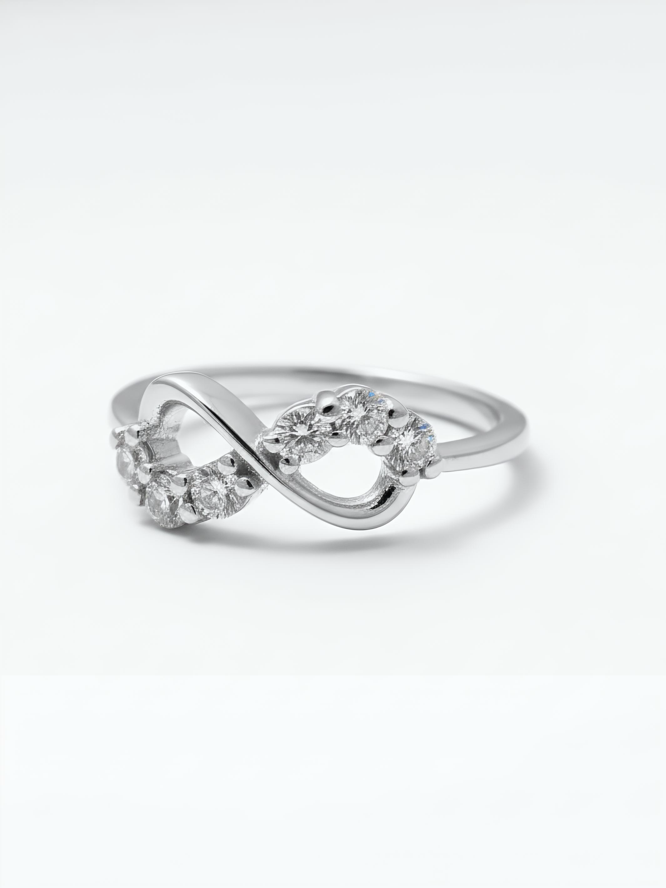 Pure Silver Dainty Infinity Ring