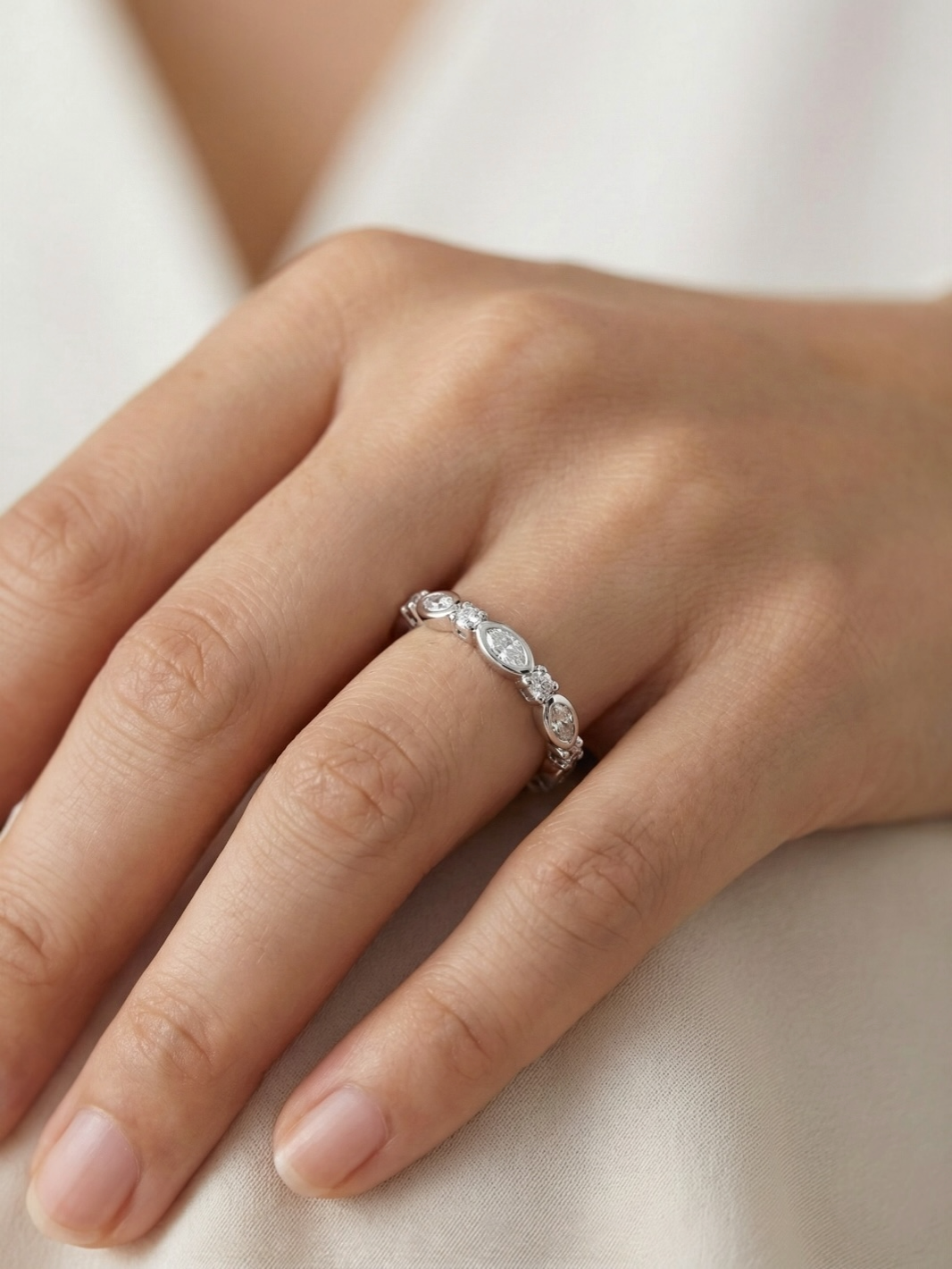 Pure Silver Dazzling Variety Ring