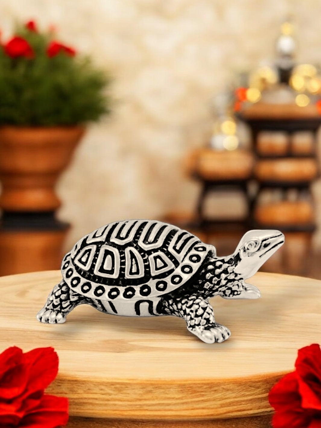 Pure Silver Tortoise Idol - PSA Jewels