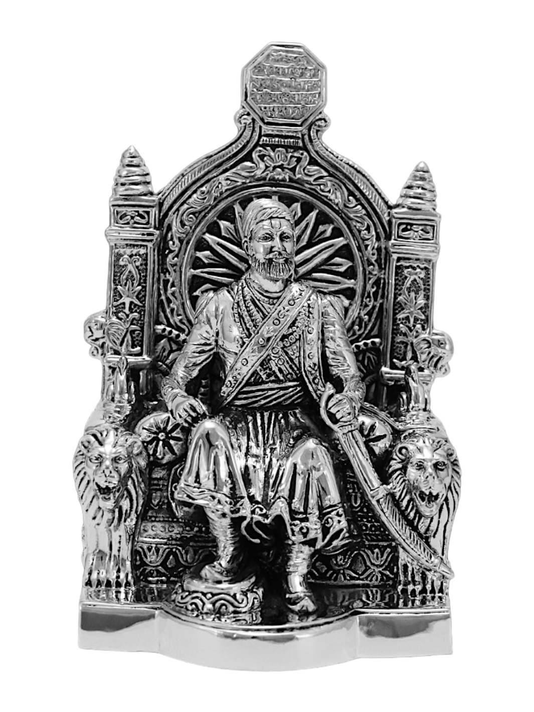 Pure Silver Chhatrapati Shivaji Maharaj Idol - PSA Jewels