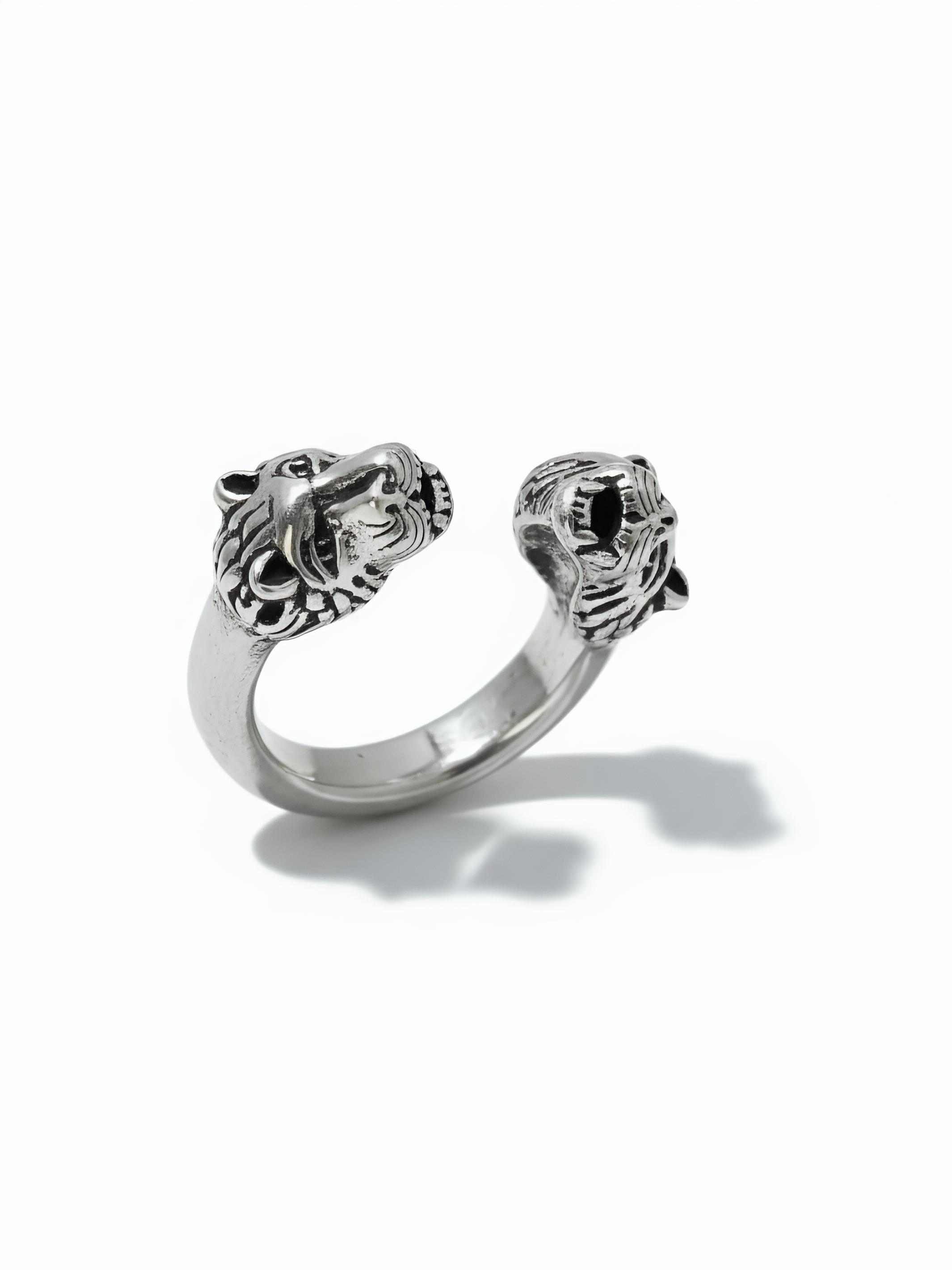 Silver Tiger Pure Silver Ring