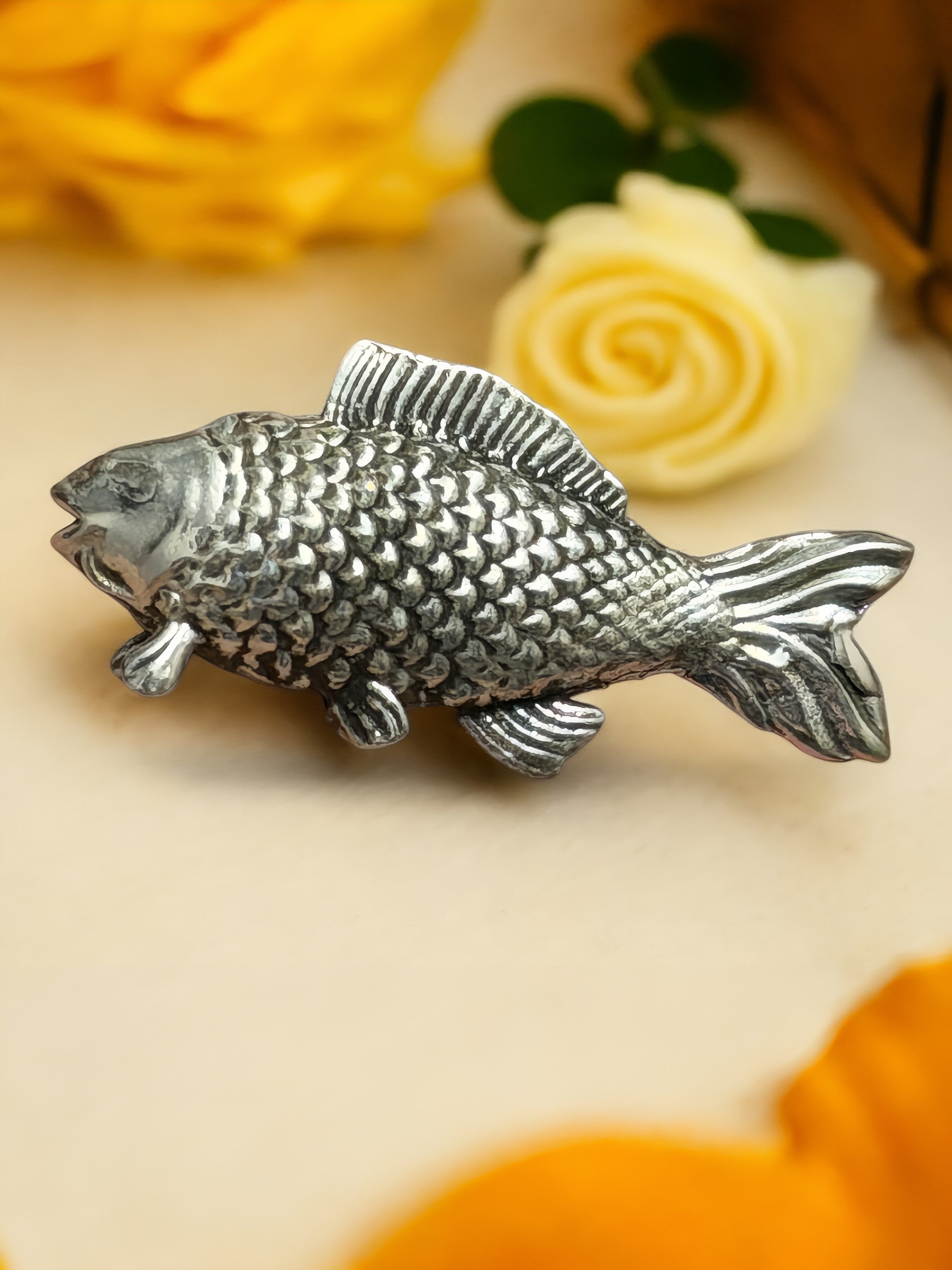 Pure Silver Fully Solid Fish