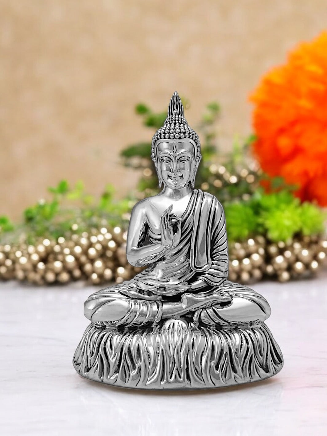 Pure Silver Buddhaji Idol - PSA Jewels