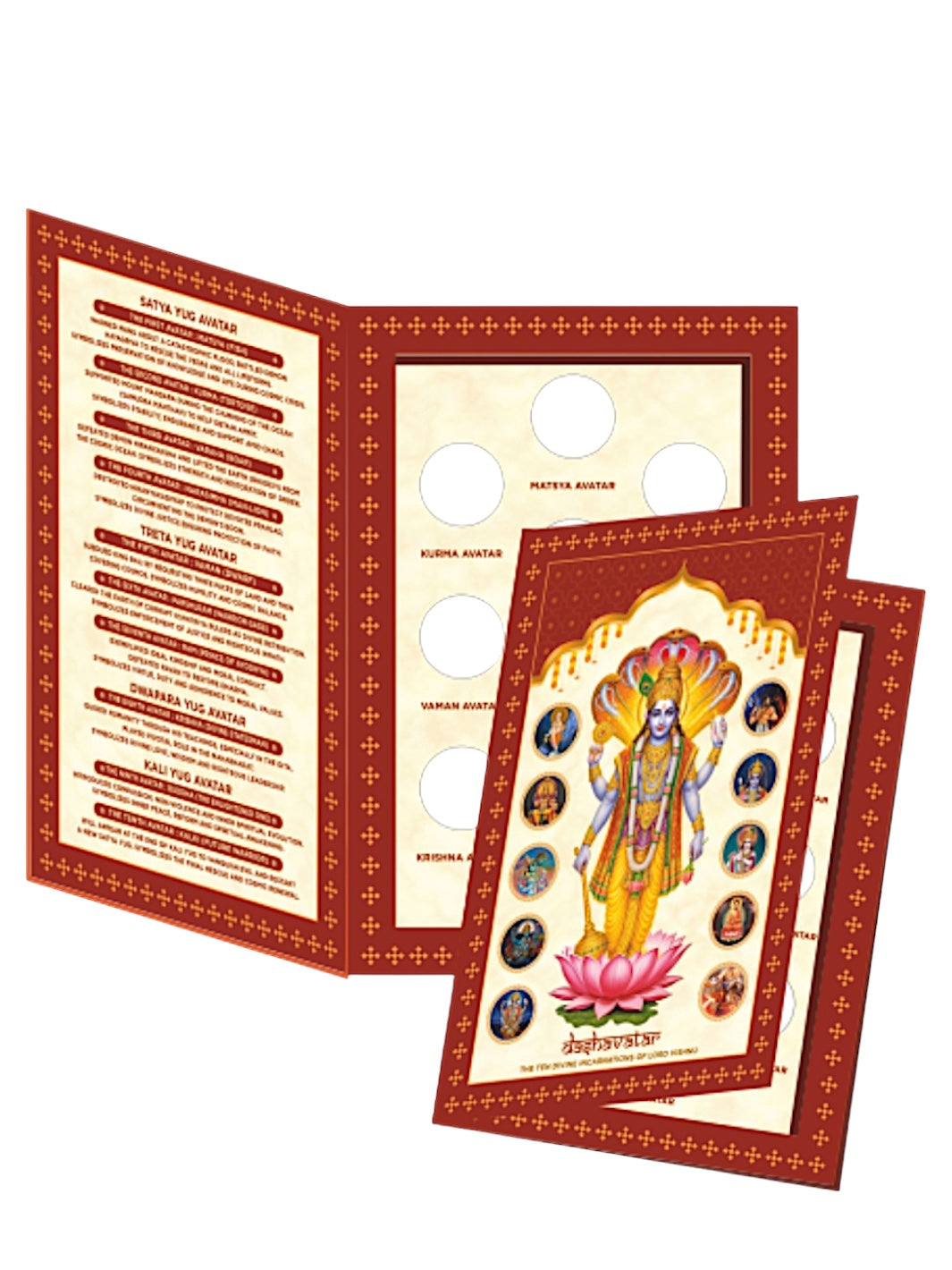 The Dushavatar Divine Combo Collection Silver Coins in Unique Gift Box