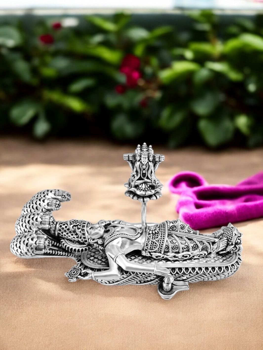 Pure Silver Padmanabhaswamy Idol