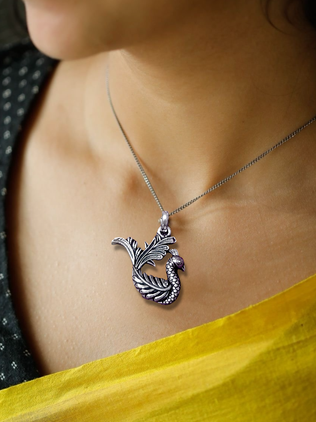Swan Pendant With Chain - PSA Jewels
