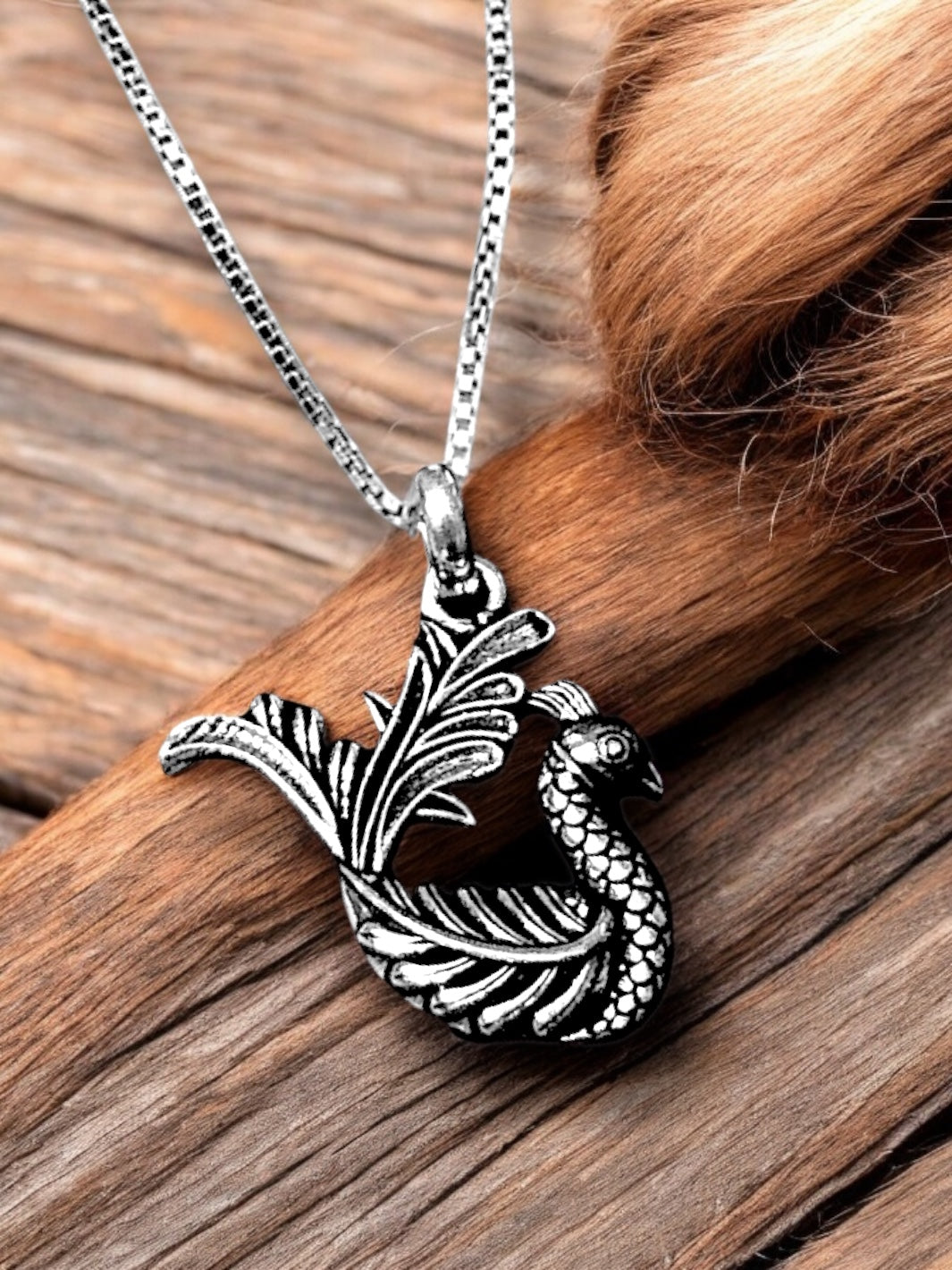 Swan Pendant With Chain - PSA Jewels