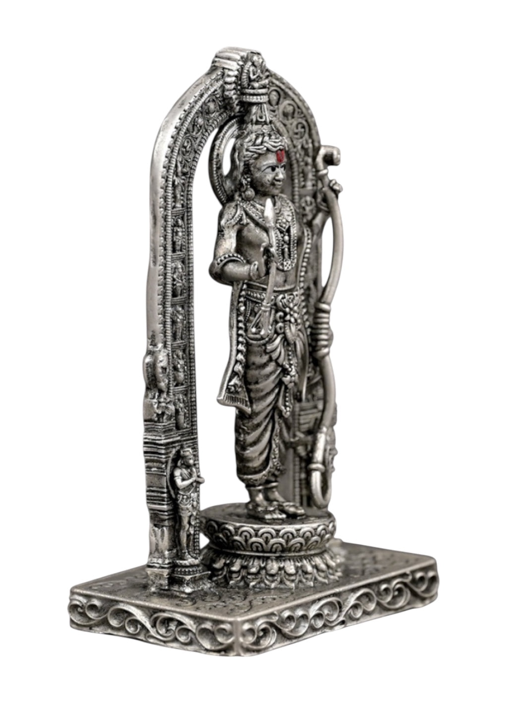 Shree Ram Lalla Antique Finish Silver Idol