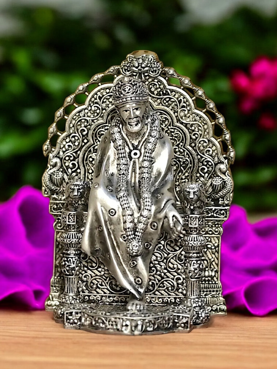 Pure Silver Antique Shirdhi Sai Baba Idol