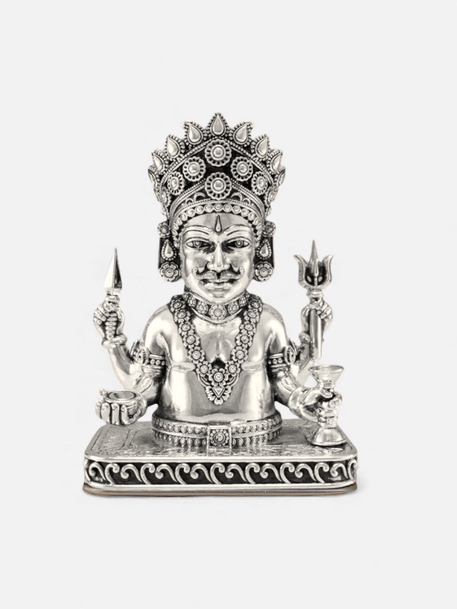 Pure Silver Antique Nakoda Bheruji