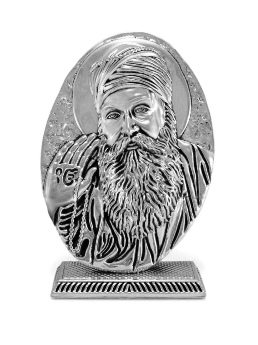 Pure Silver WaheGuru ji Idol