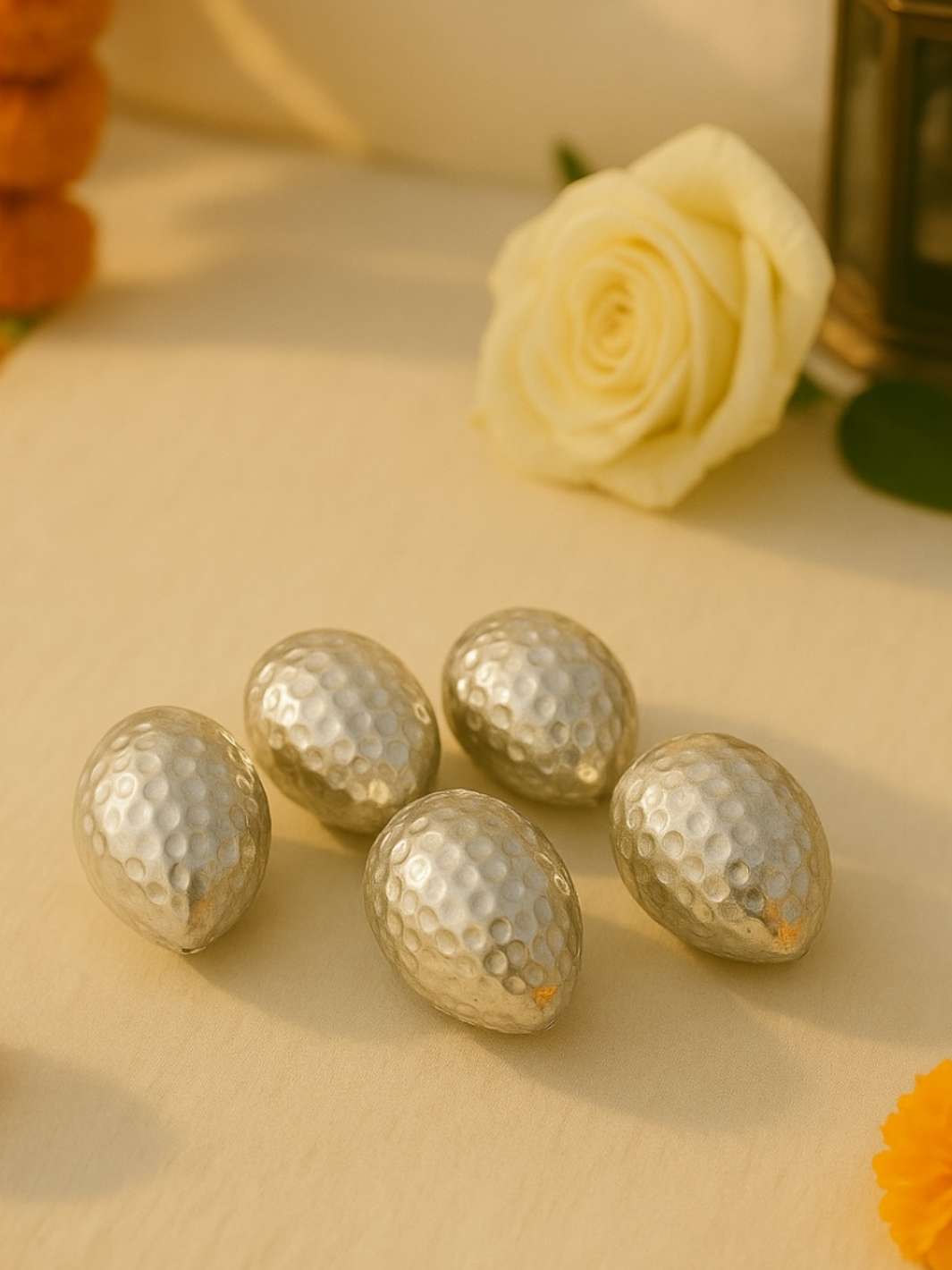Pure 925 Silver Supari (4 pieces)
