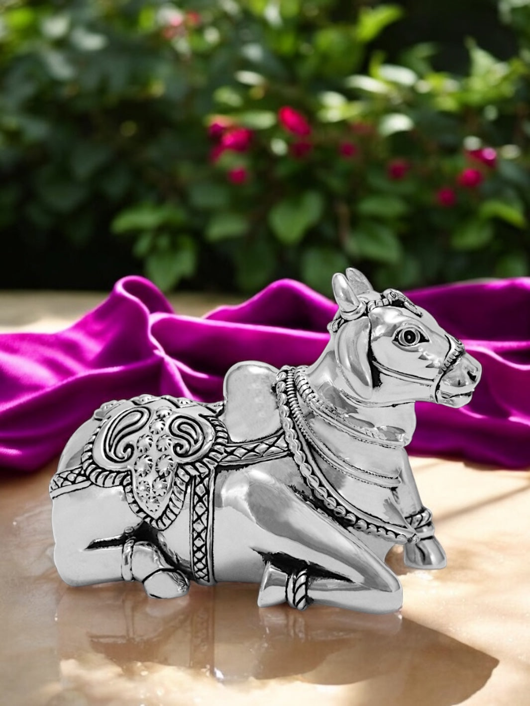 Pure Silver Nandi Idol