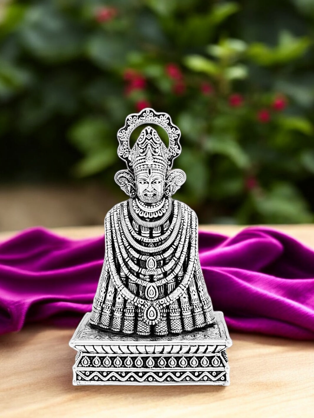 Pure Silver Shree Khatu Shyam Idol