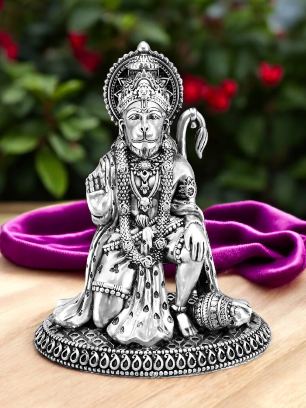 Pure Silver Hanuman Idol