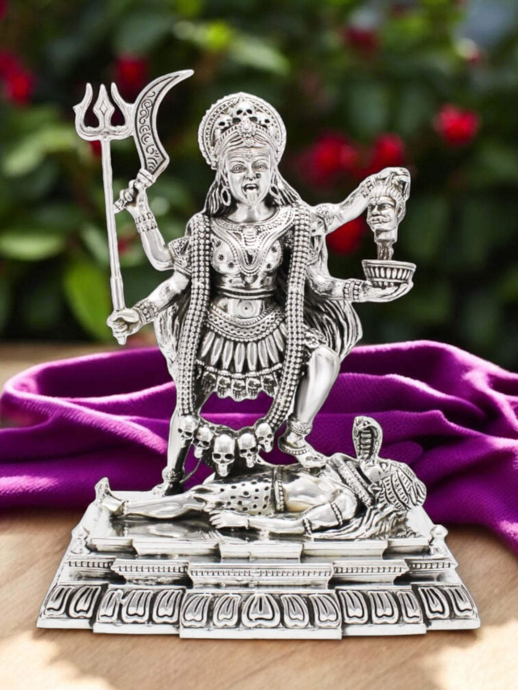 Pure Silver Maha Kali Idol