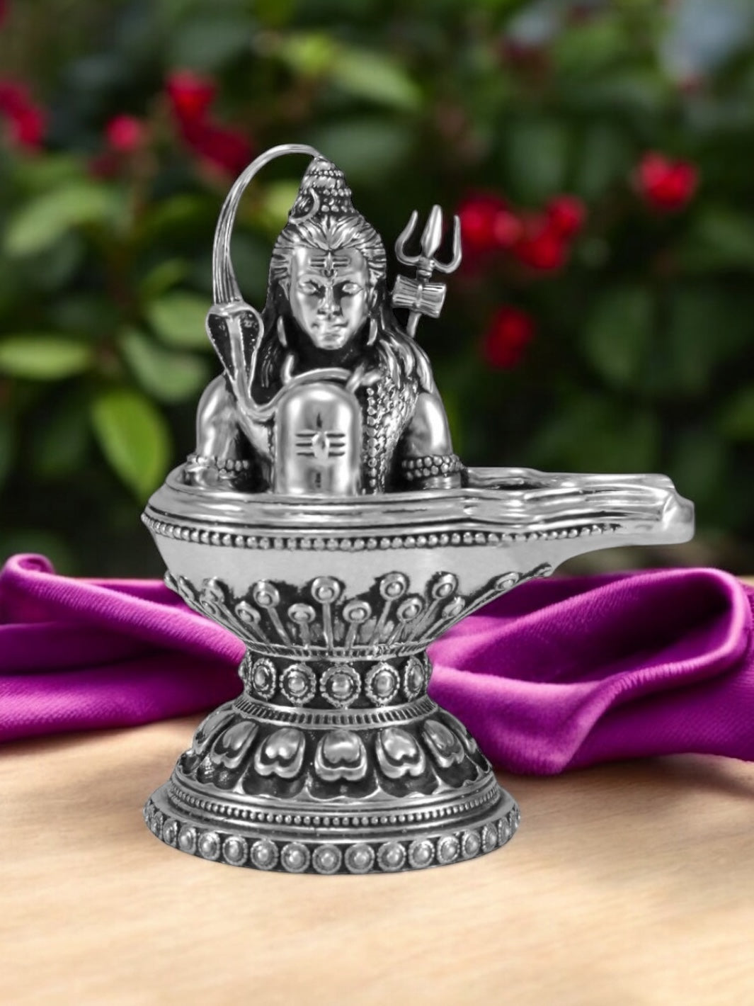 Pure Silver Antique Shiva Lingum