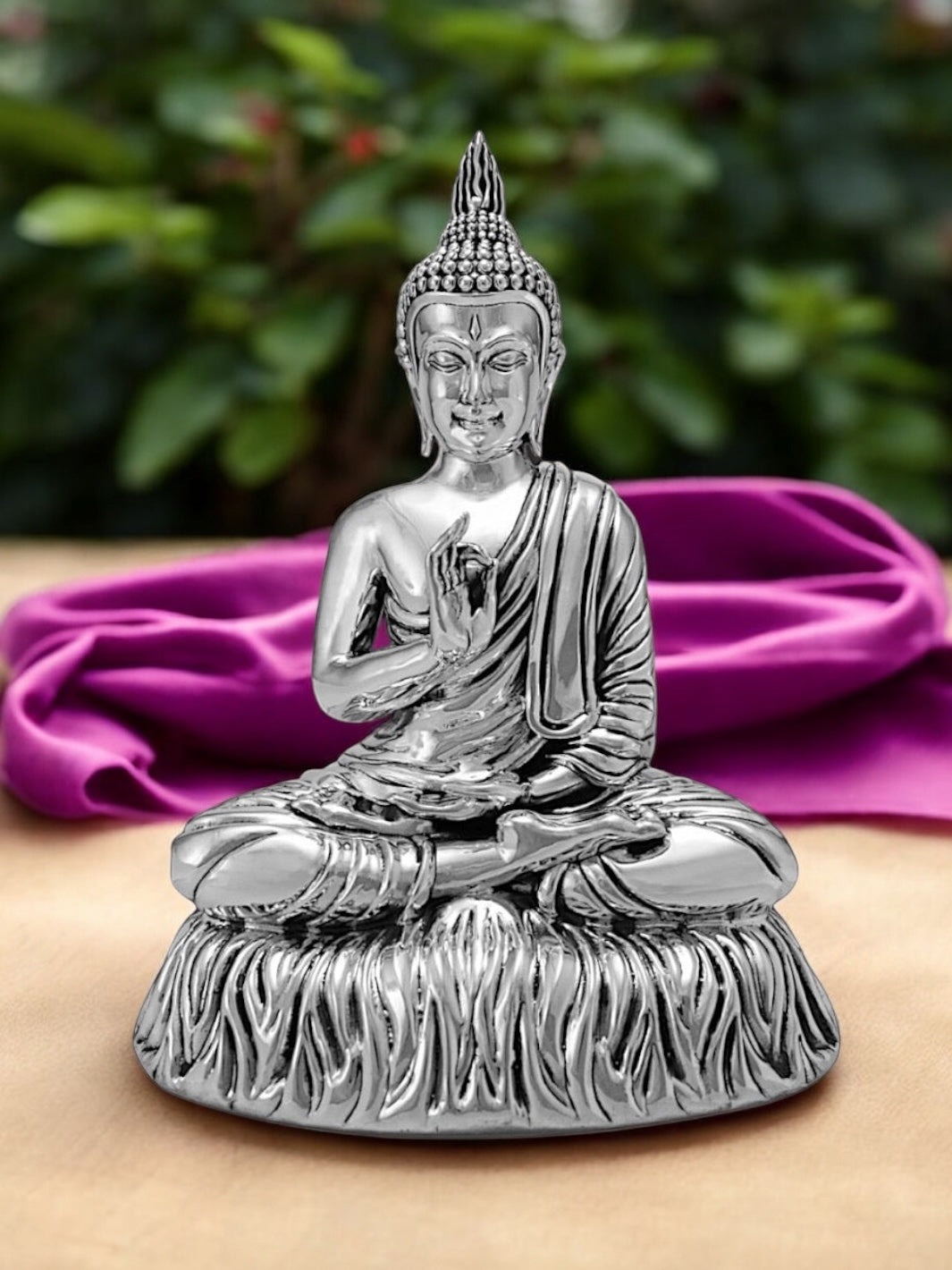 Pure Silver Buddhaji Idol