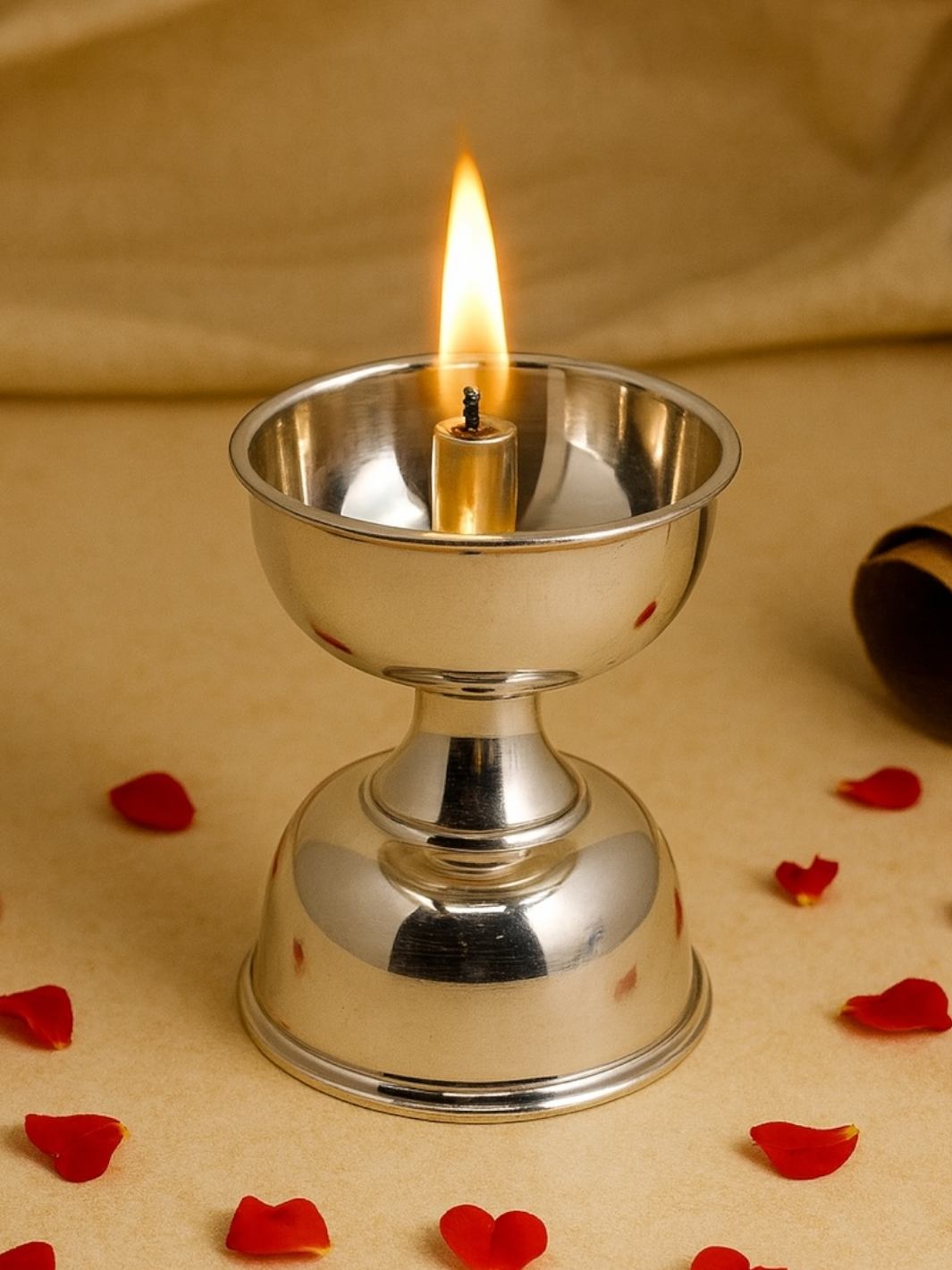 Silver Akhand Deepak/ Diya