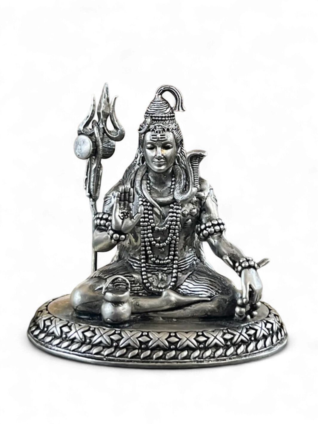Pure Silver Antique Shivji Idol