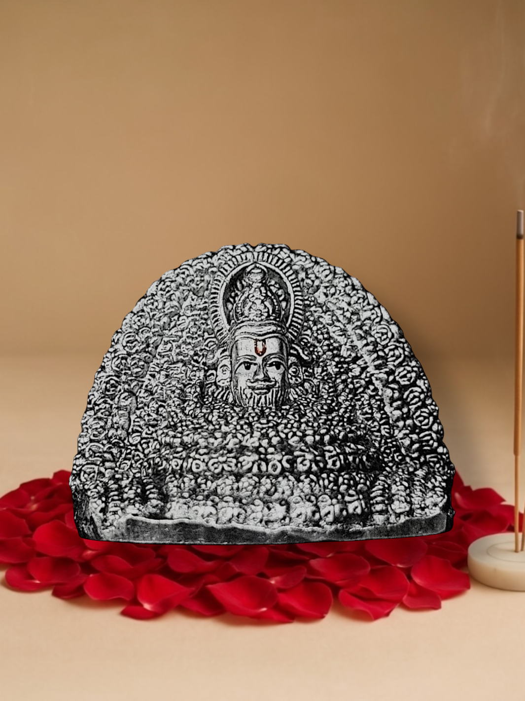 Pure Silver Antique Shree Khatu Shyam Idol