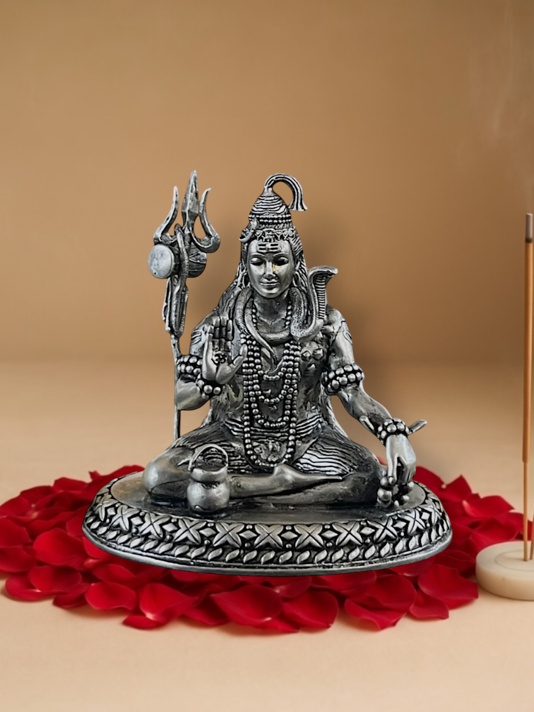 Pure Silver Antique Shivji Idol