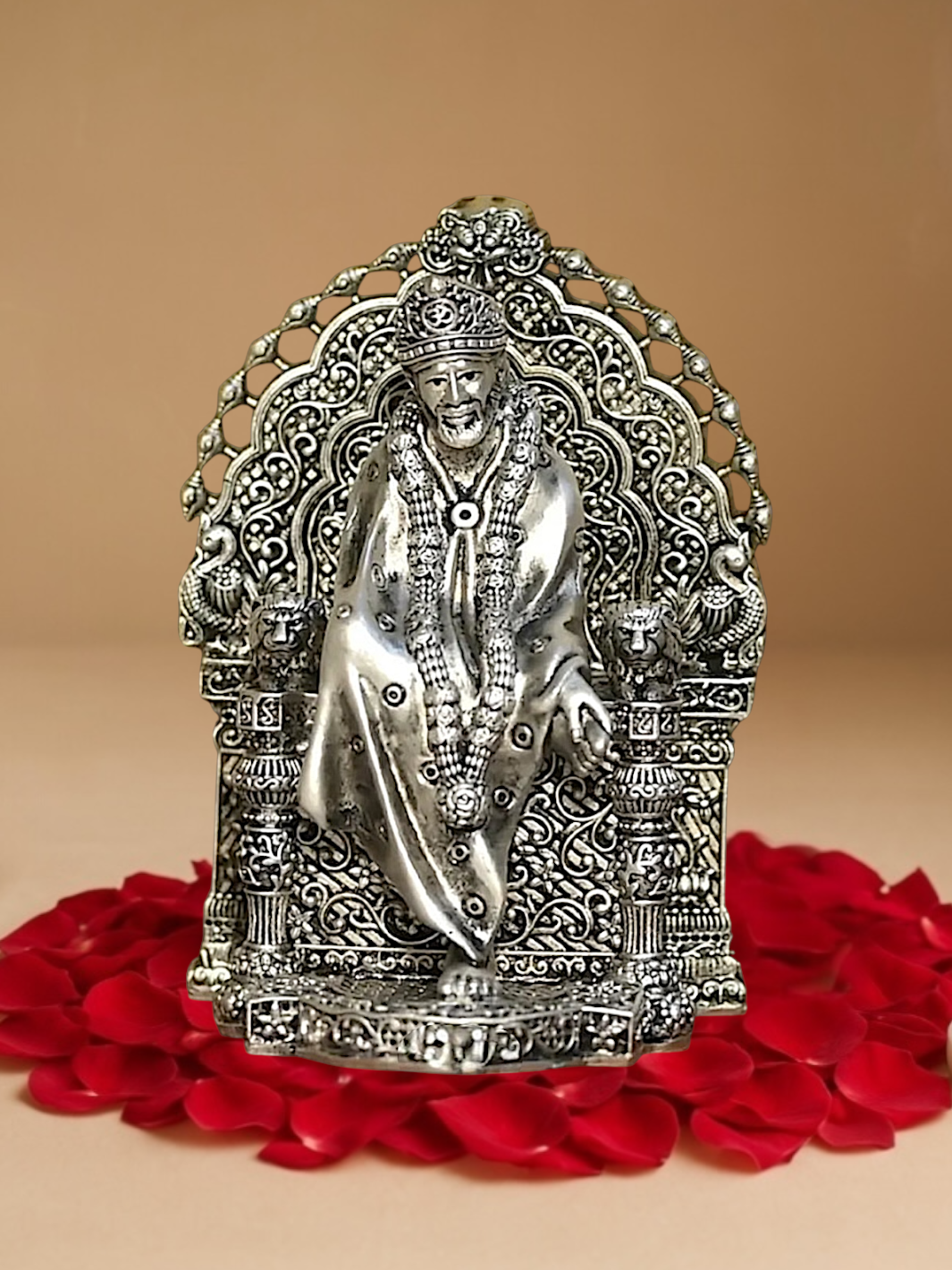 Pure Silver Antique Shirdhi Sai Baba Idol