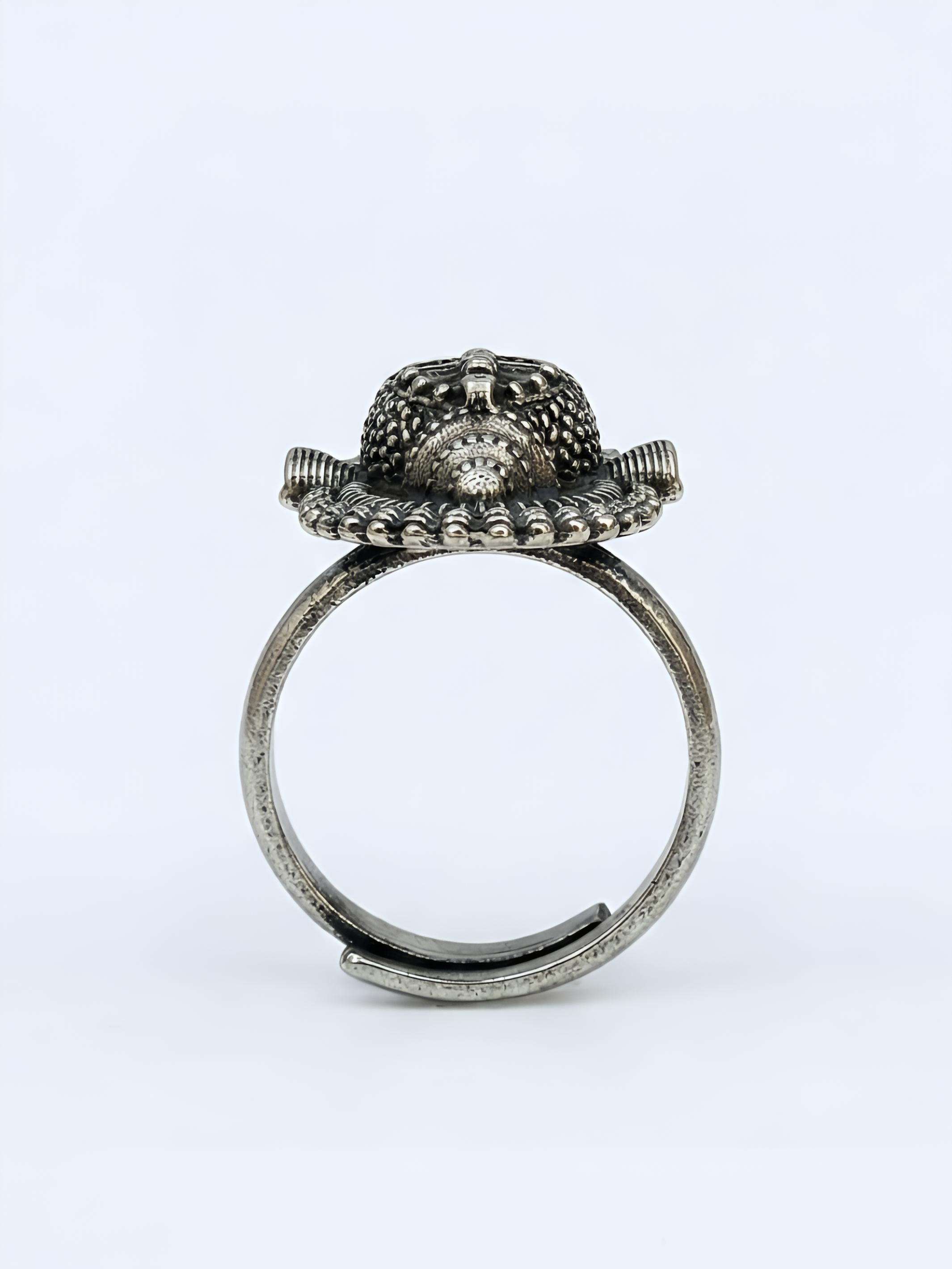 Pure Silver Ganesha Ring