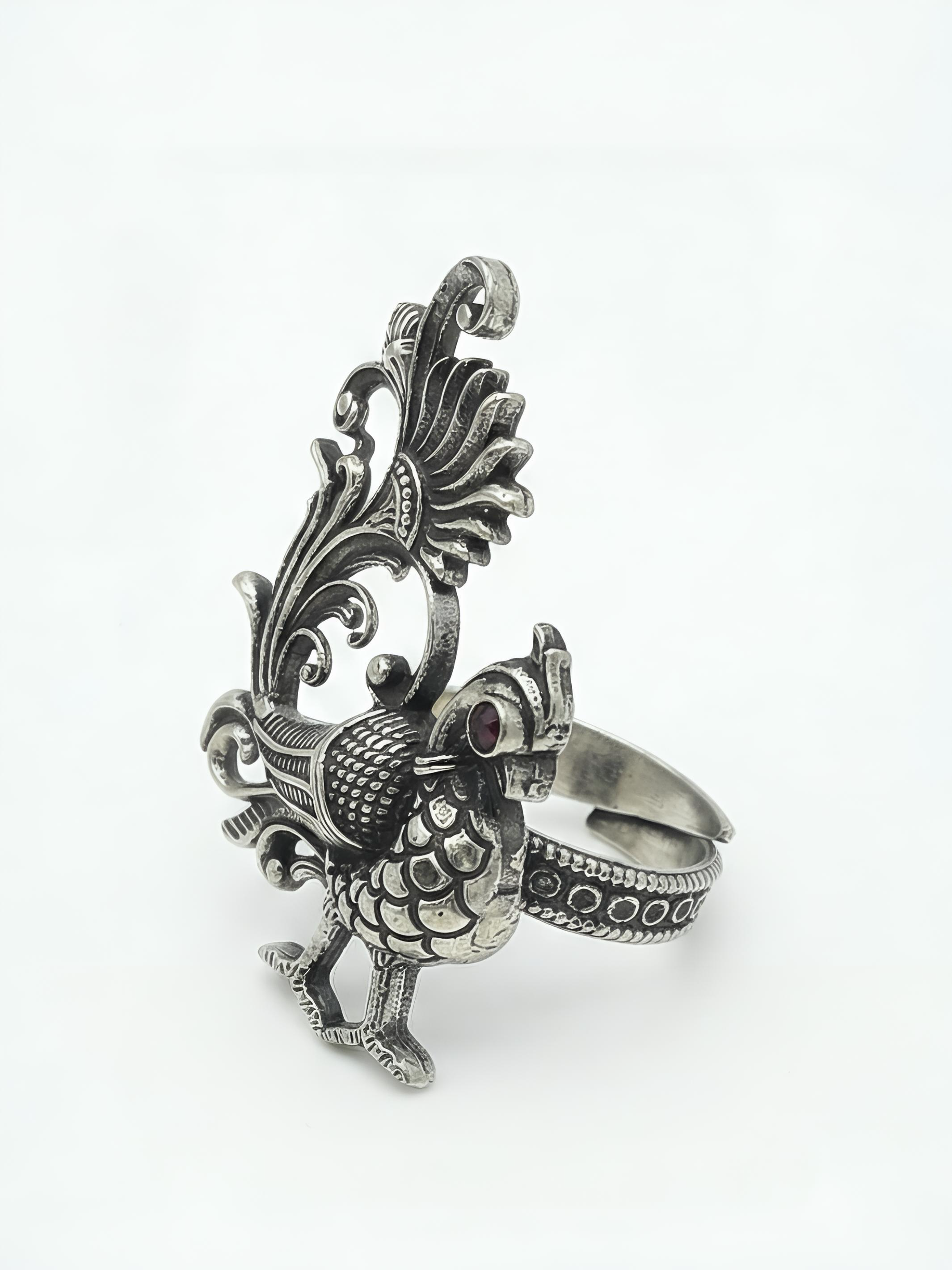 Pure Silver Bird Ring
