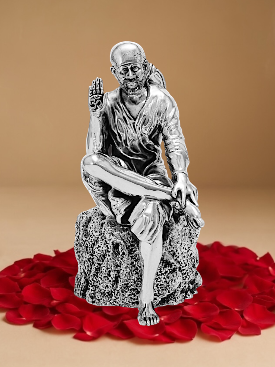 Pure Silver Sai Baba Idol