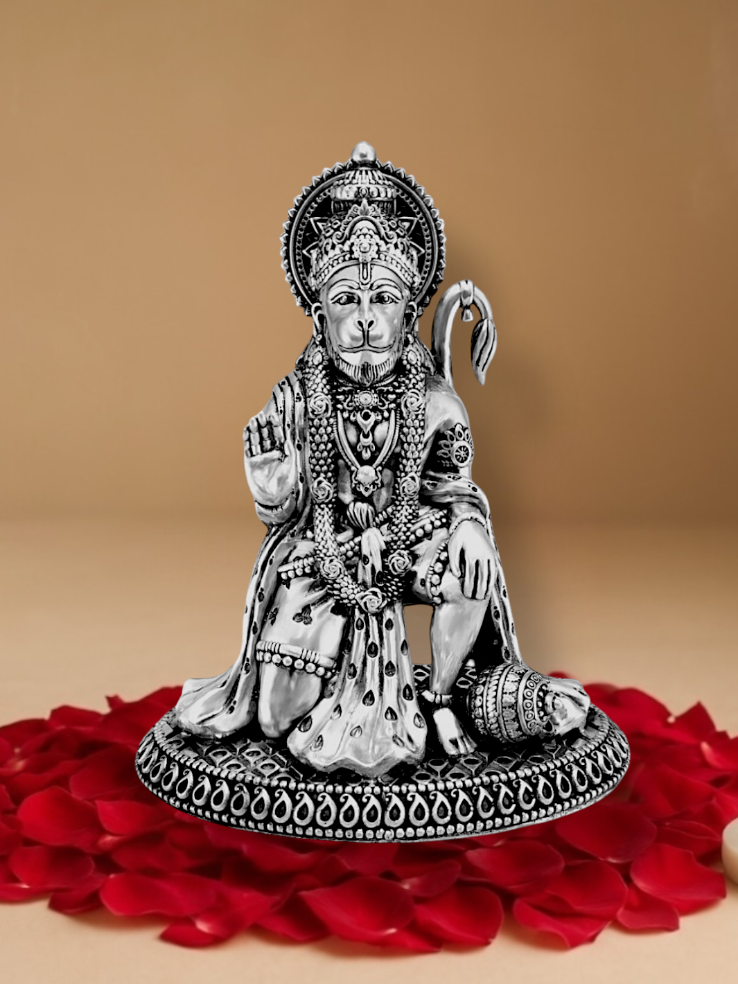 Pure Silver Hanuman Idol