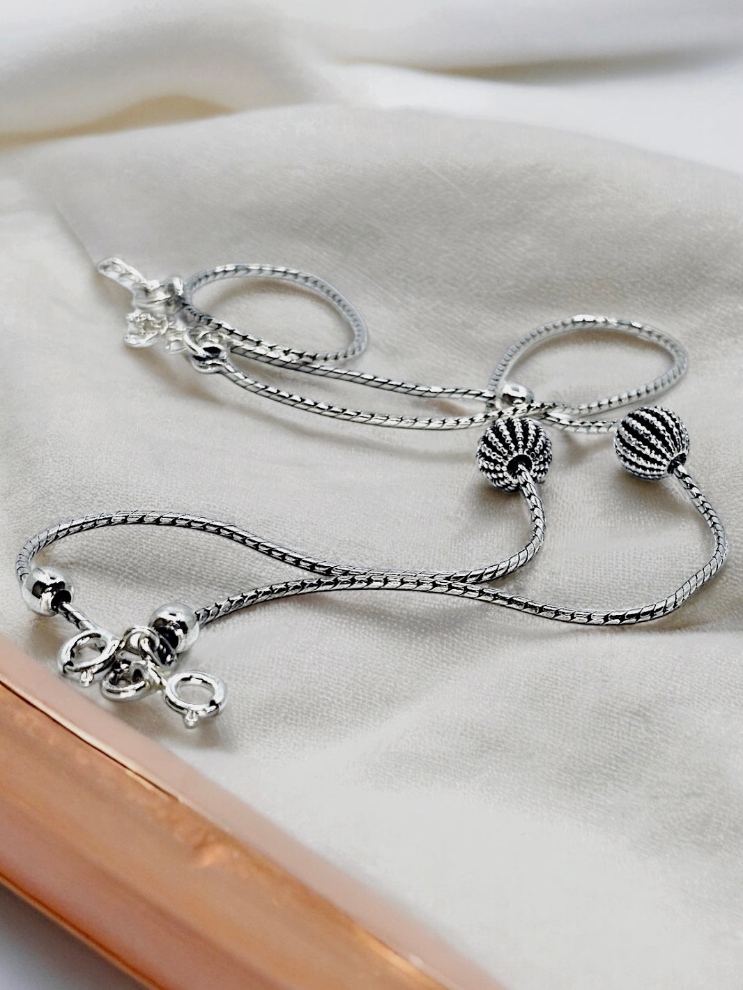 Everyday ball anklet/ Payal Pair