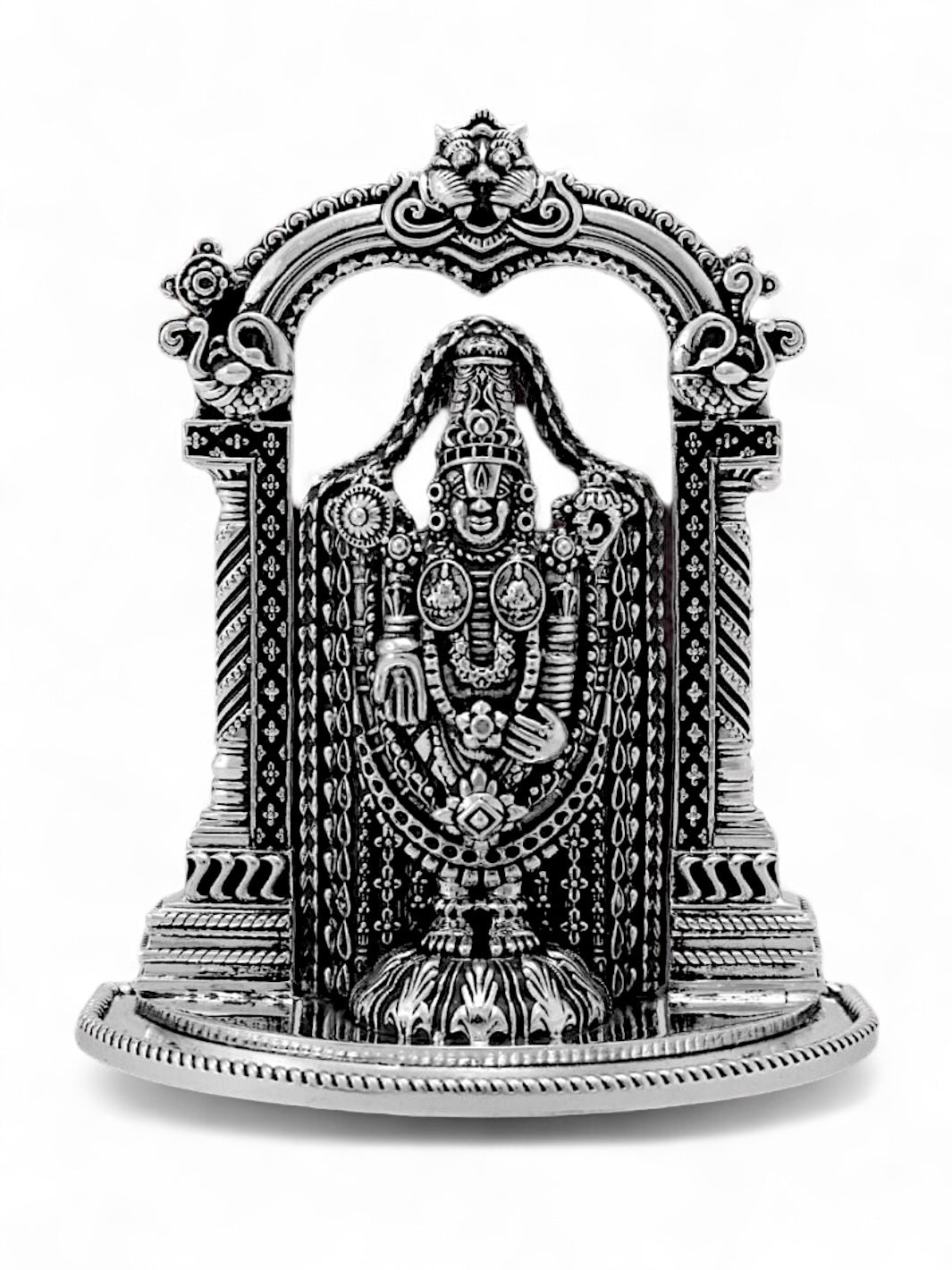 Pure Silver Antique Tirupati Balaji Idol