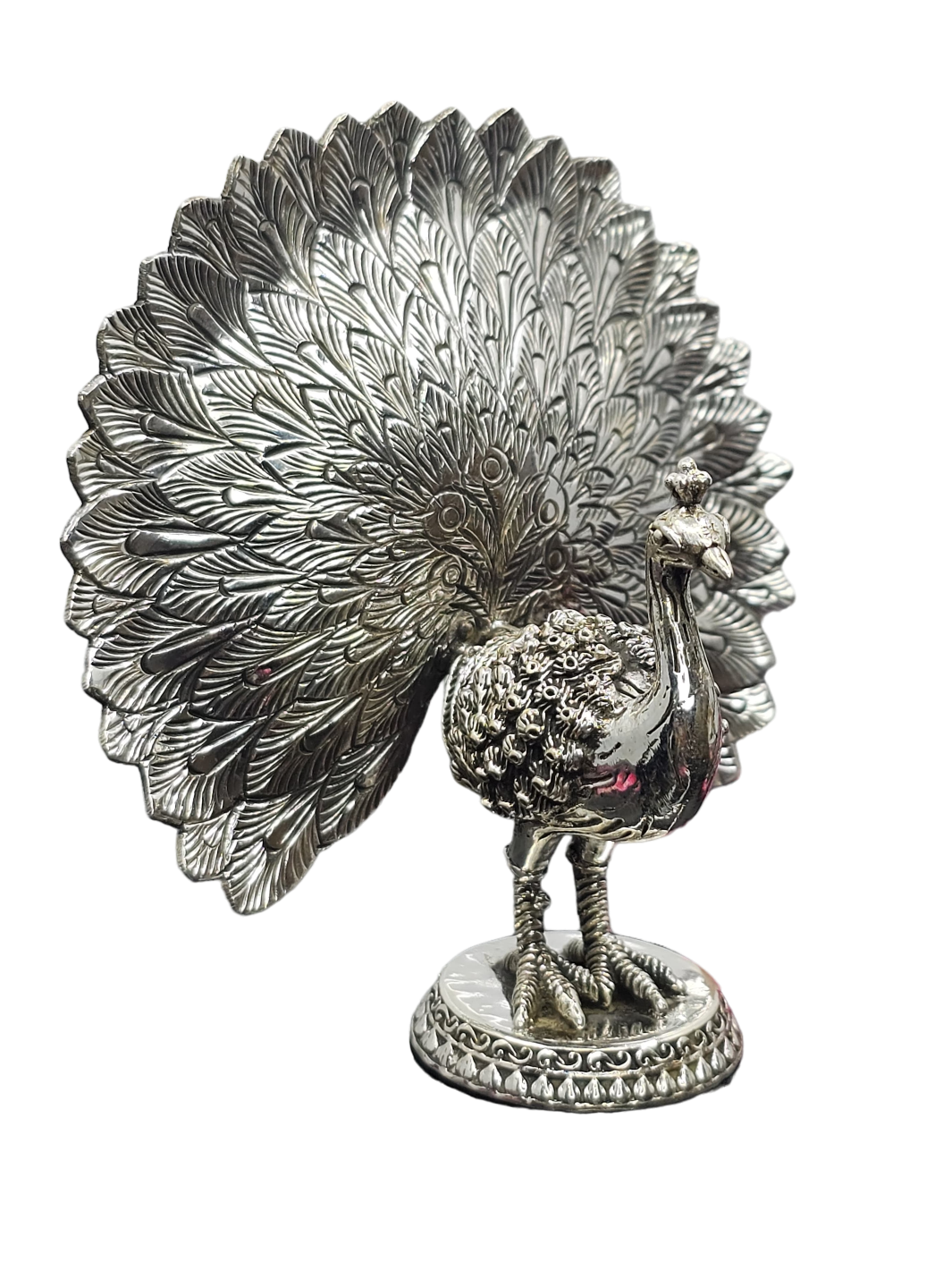Pure Silver Dancing Peacock Idol - PSA Jewels