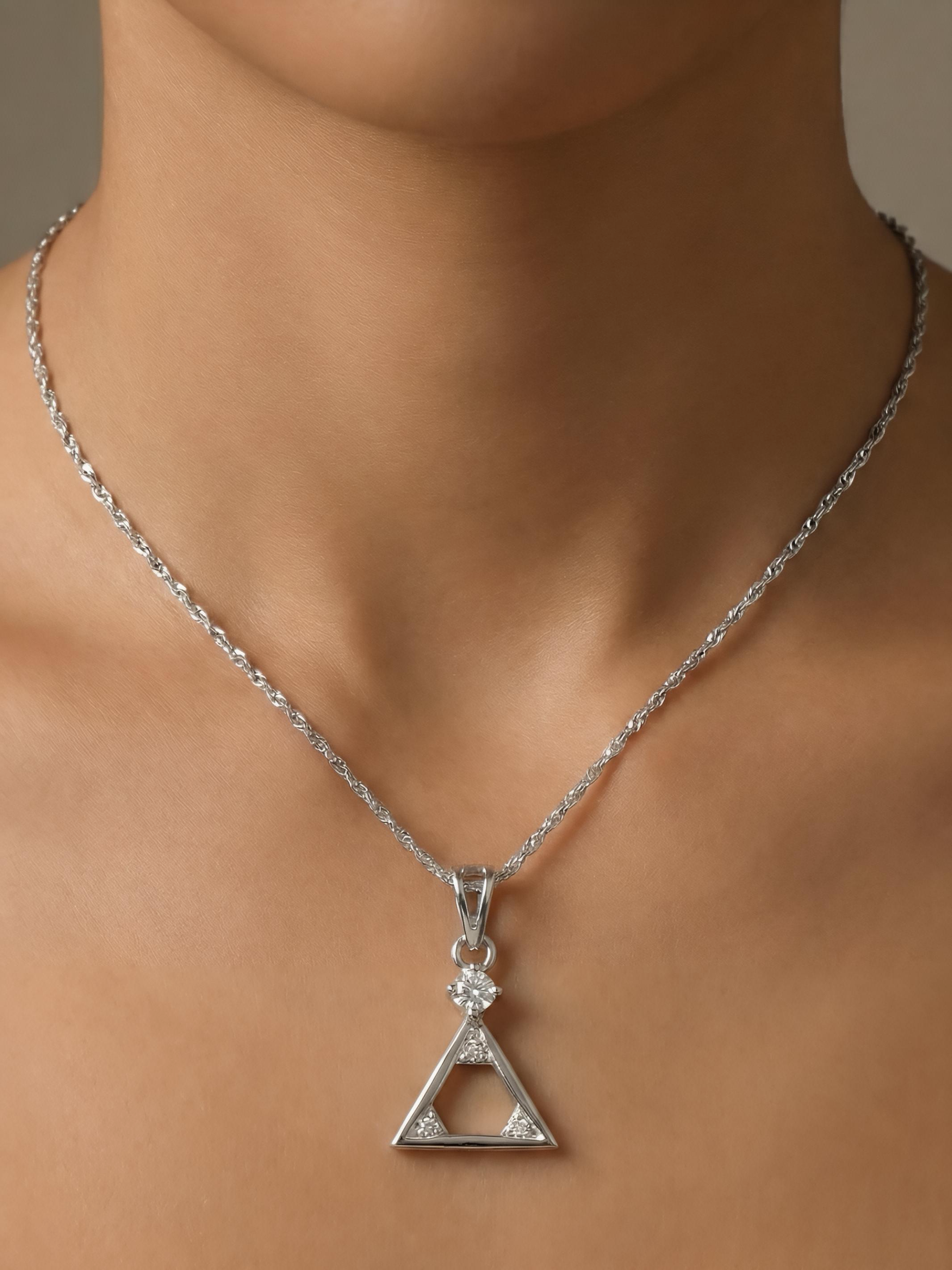 Vintage-Geometric-Triangle-Pendant