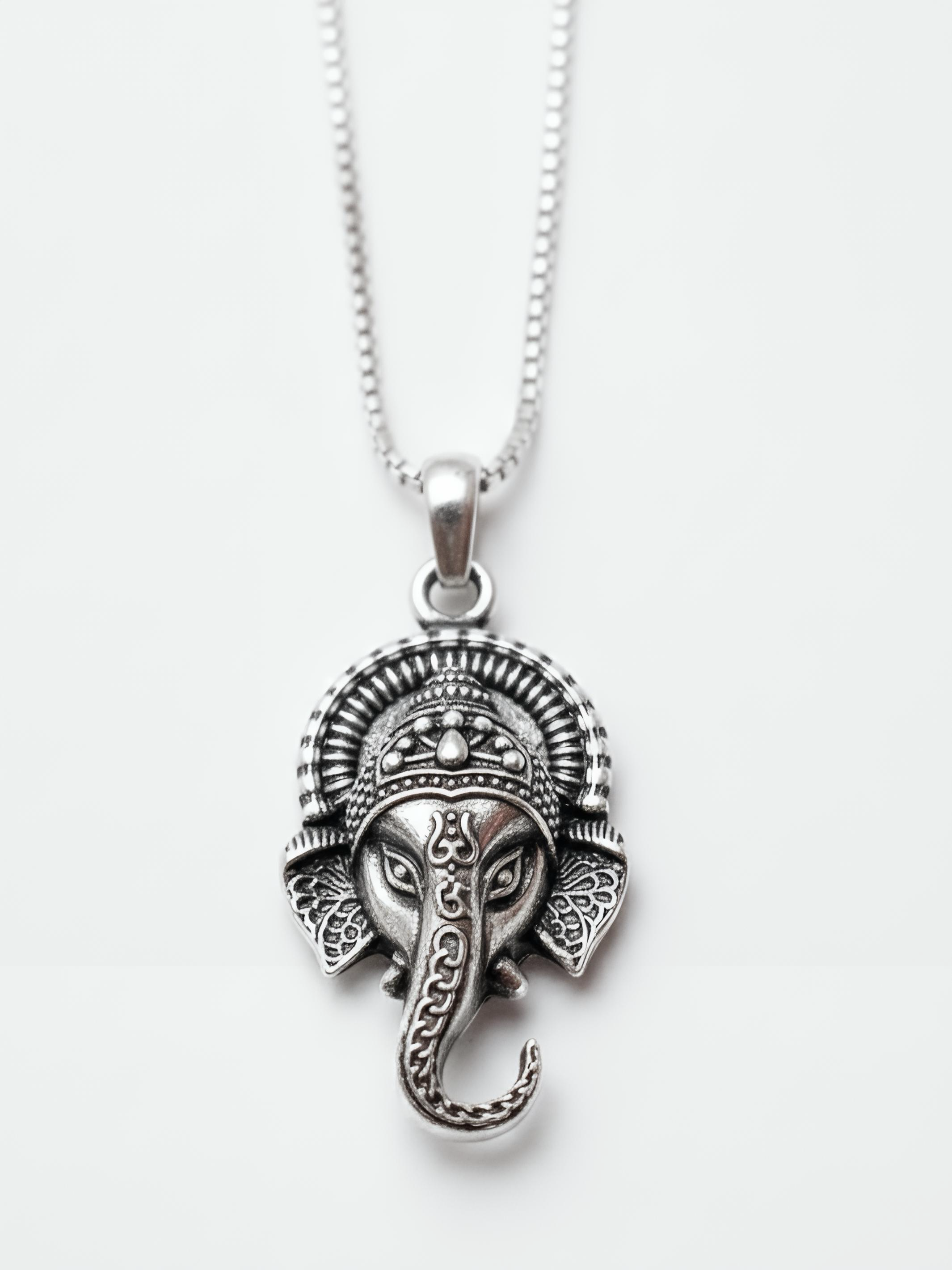 Ganapati Pure Silver Pendant