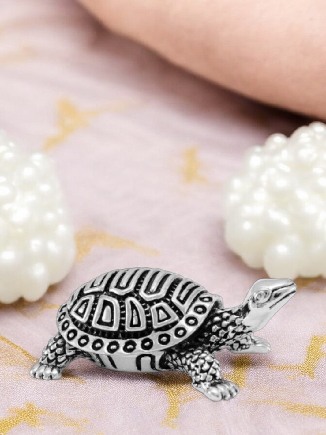 Pure Silver Tortoise Idol - PSA Jewels