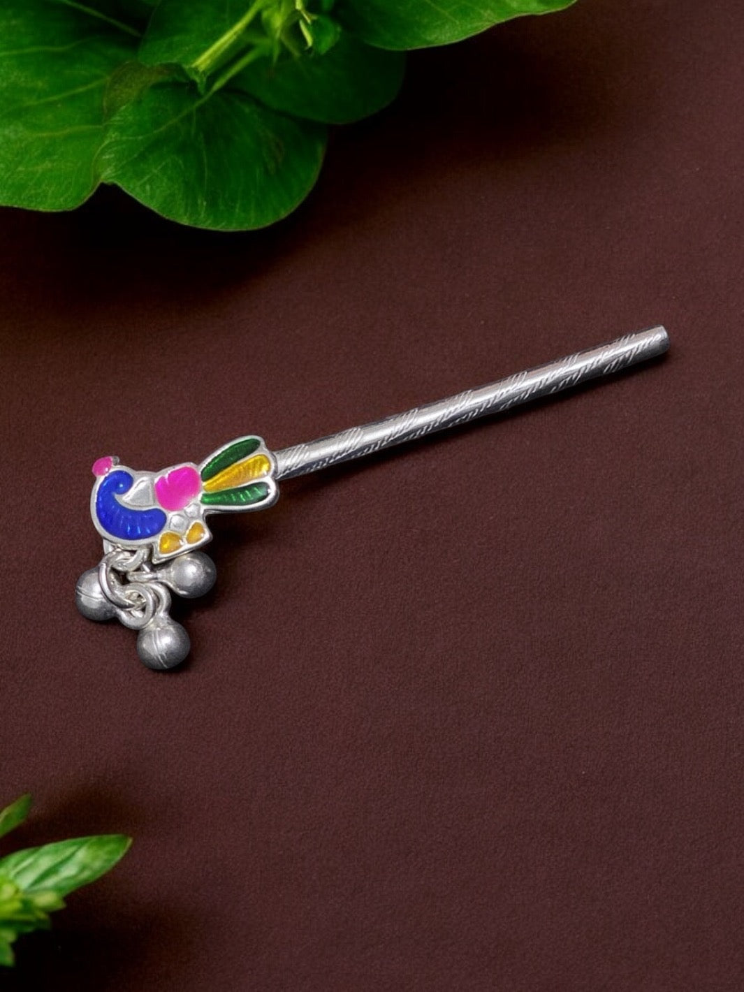 Pure Silver Handmade Krishna Tiny Flute - PSA Jewels