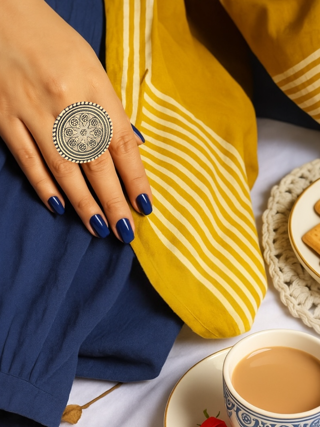 Dilbaro Big Pure Silver Ring